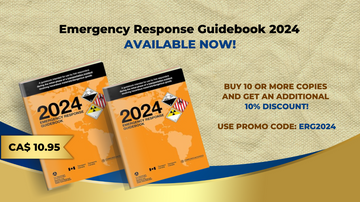 New Emergency Response Guidebook 2024 (Softbound, 5 x 7 Full Color Book)
