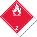 Hazard Class 2.1 Blank or Pre-printed w/ Name and