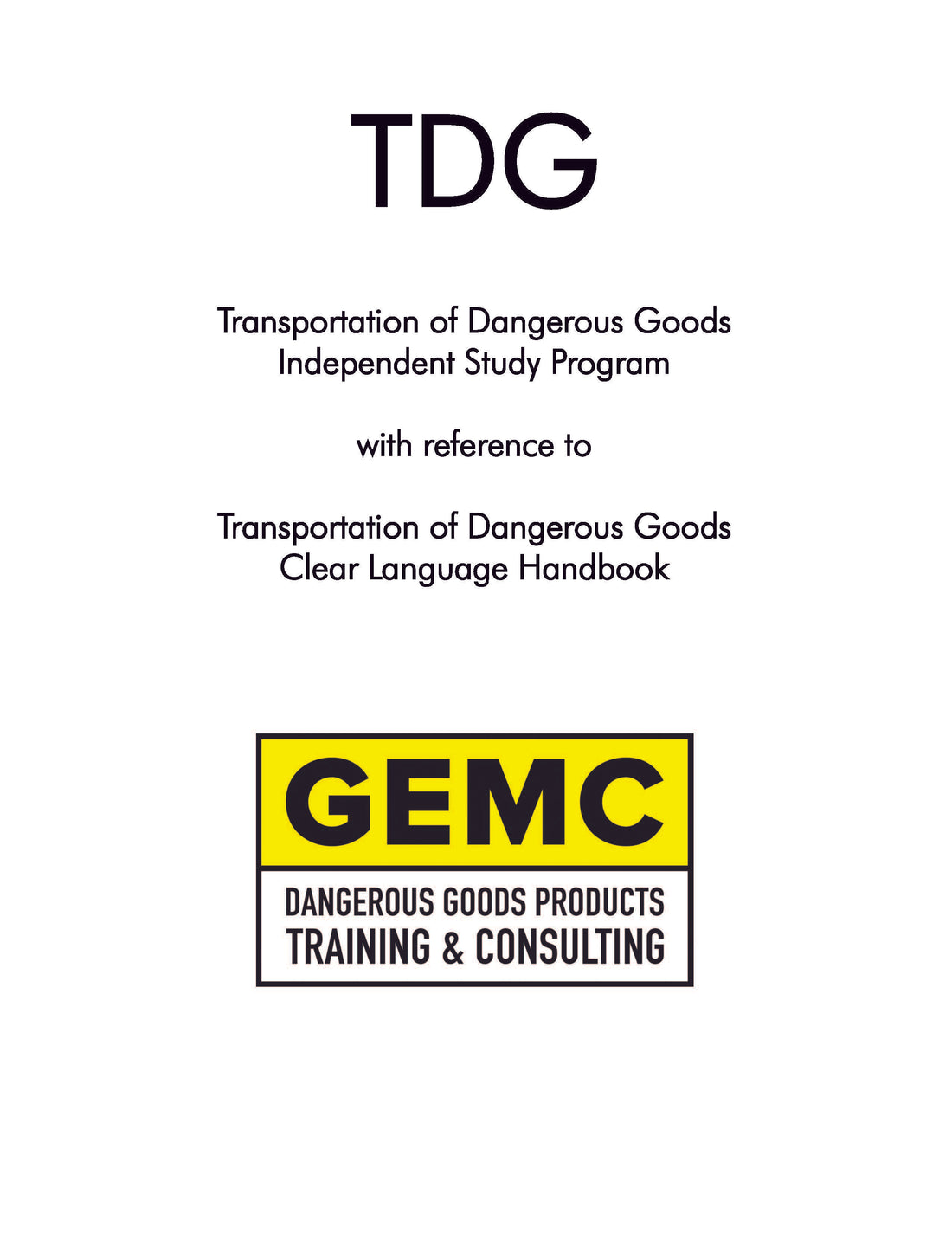 TDG SELF-TEACH Program