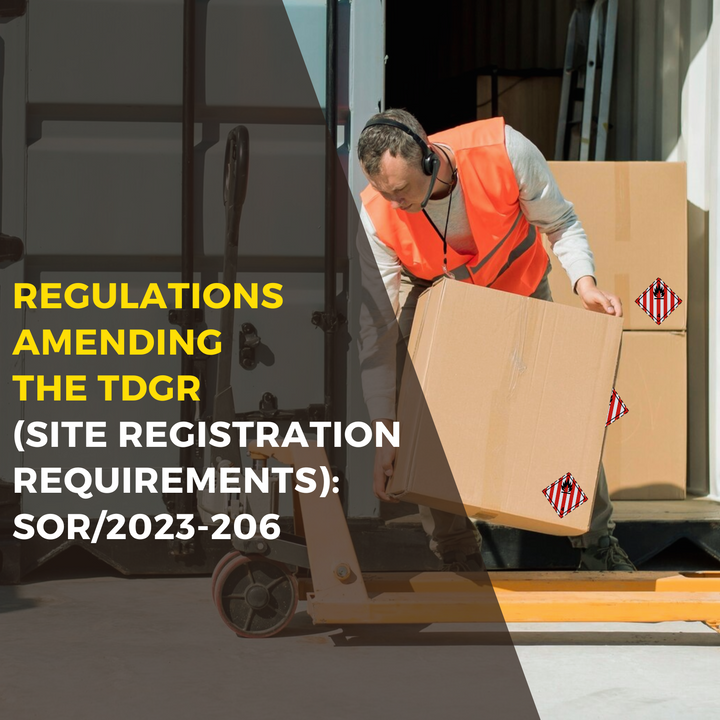 Regulations Amending the Transportation of Dangerous Goods Regulations (Site Registration Requirements): SOR/2023-206