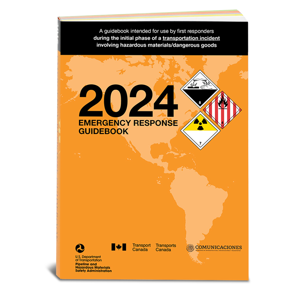 Emergency Response Guidebook 2024 (Softbound, 5 x 7 Full Color Book)