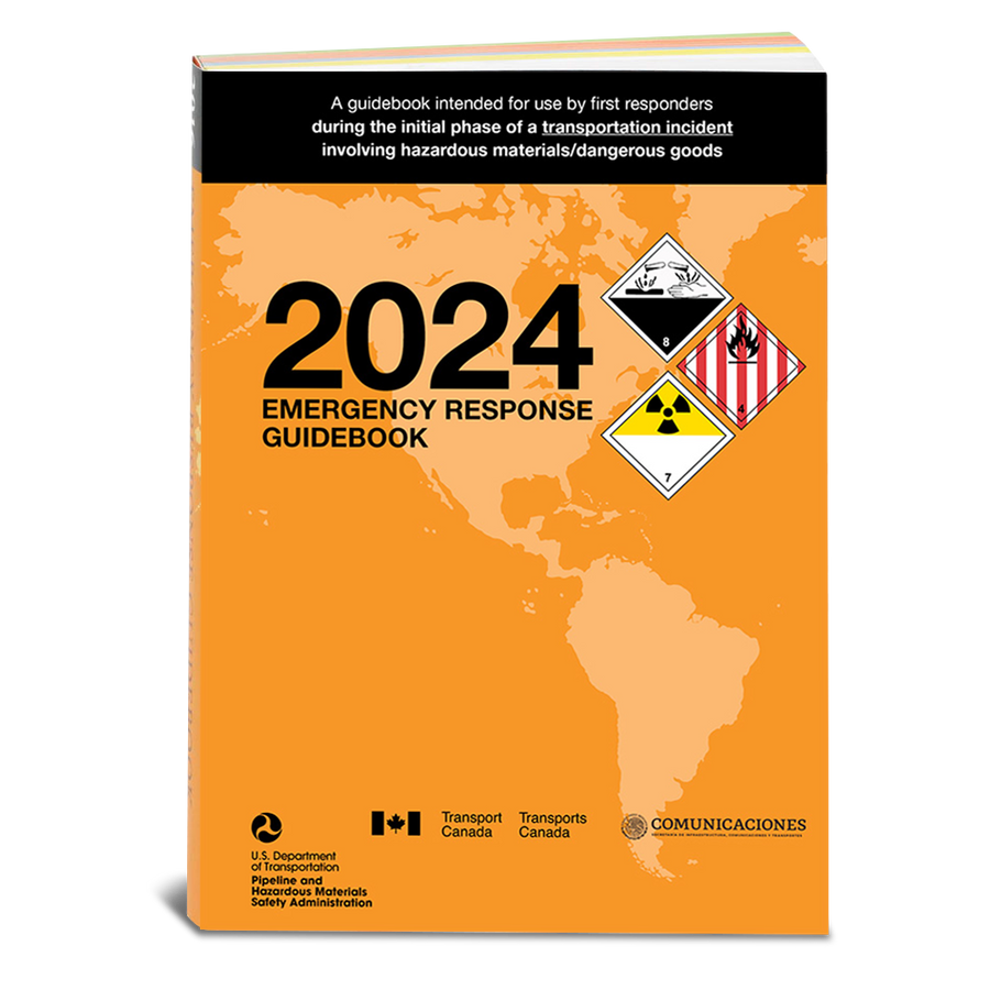 Emergency Response Guidebook 2024 (Softbound, 5 x 7 Full Color Book)