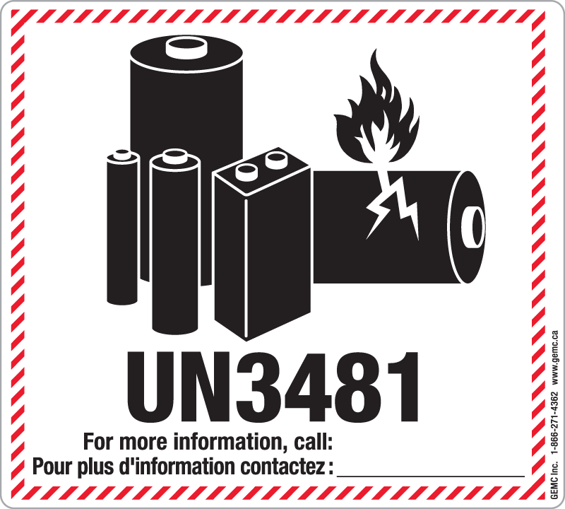 UN 3481 - Battery in Equipment